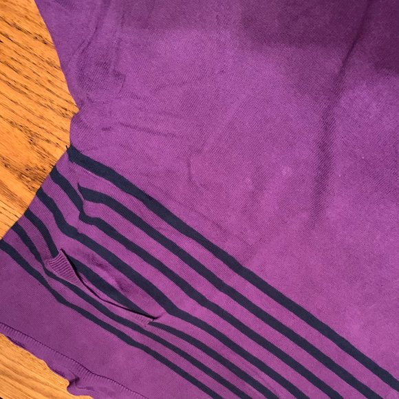 "Old Navy" sweater, purple, high/low, EUC, M - Picture 6 of 14
